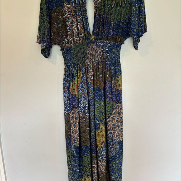 5th & Love Blue and Green Maxi Dress - Picture 5 of 5